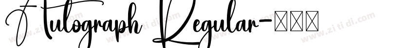 Autograph Regular字体转换